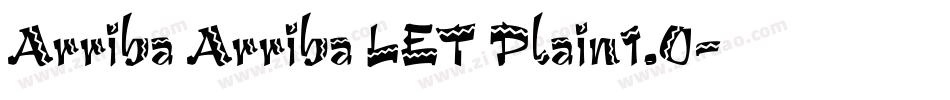 Arriba Arriba LET Plain1.0字体转换